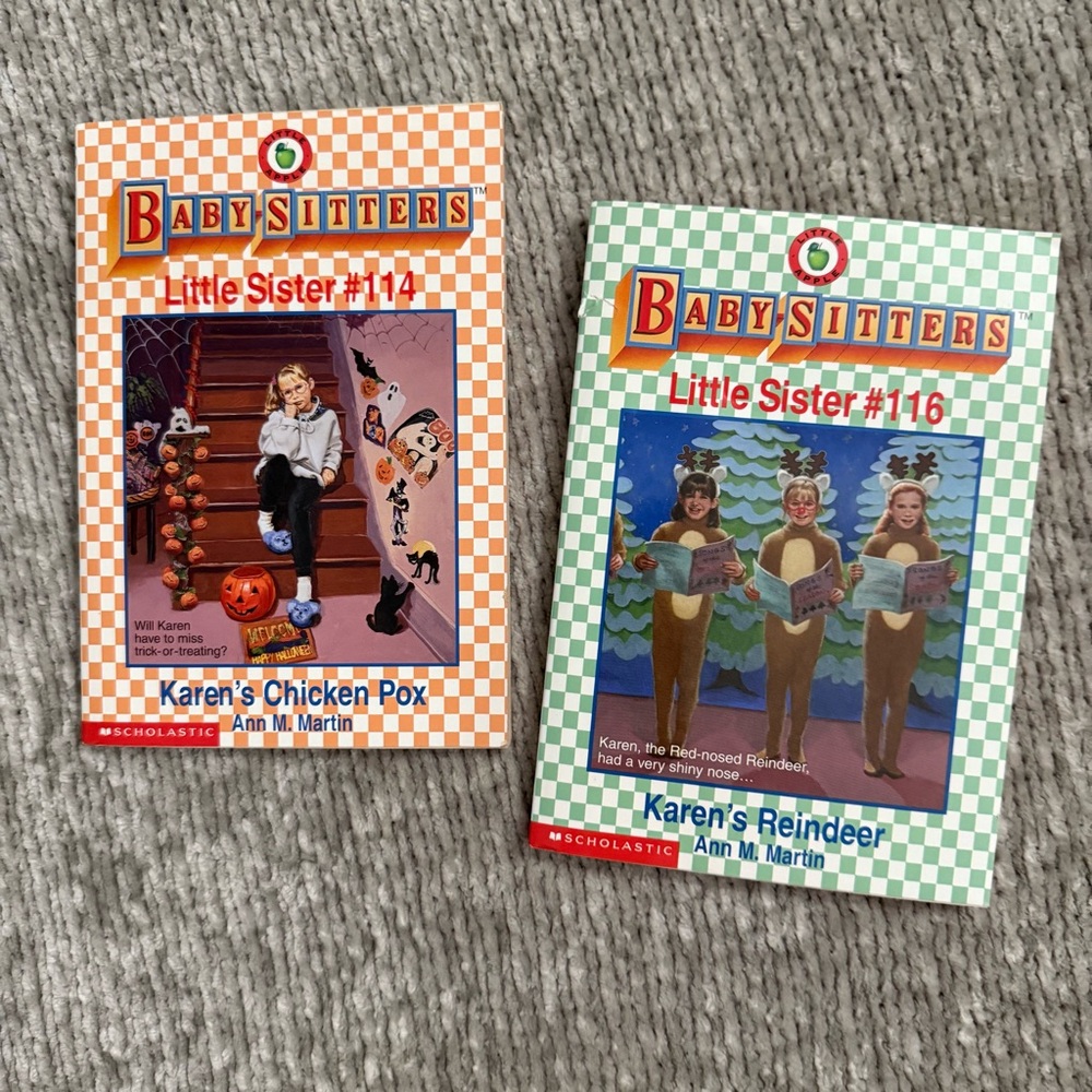 Baby-Sitters Little Sister Ann M. Martin Books #114 & #116 Vintage Scholastic